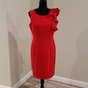 Red Calvin Klein Dress